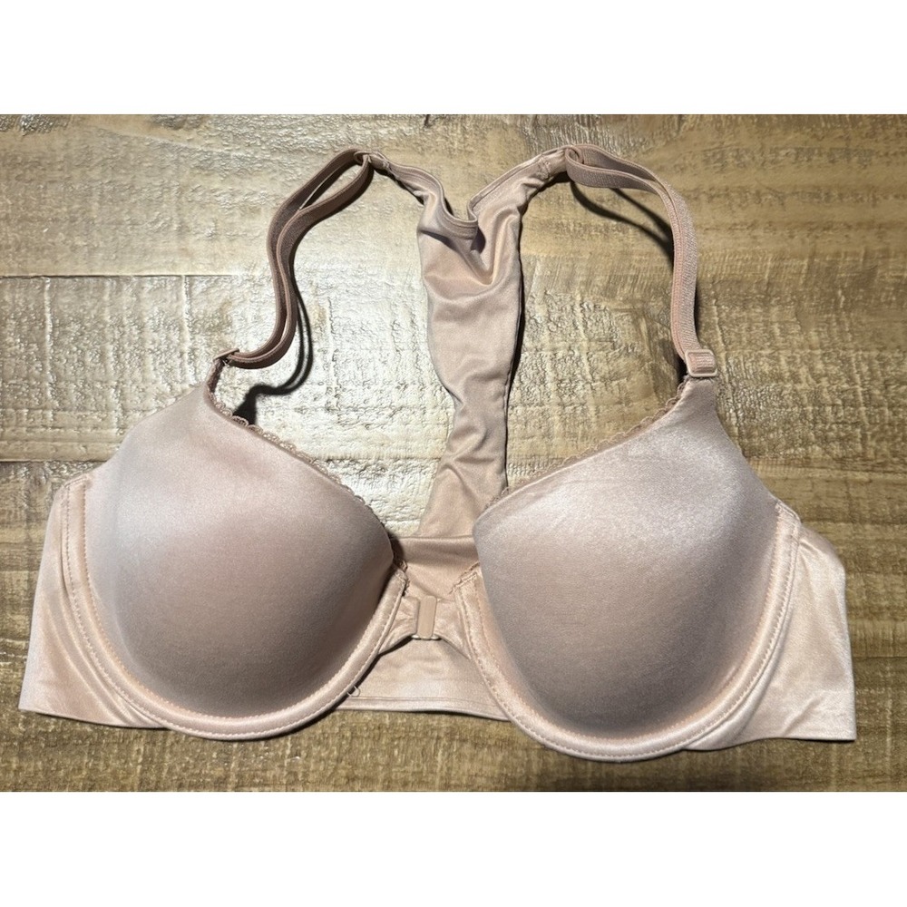 Victoria Secret Body By Victoria Lined Demi/demi Double Nude 34C Front Closure